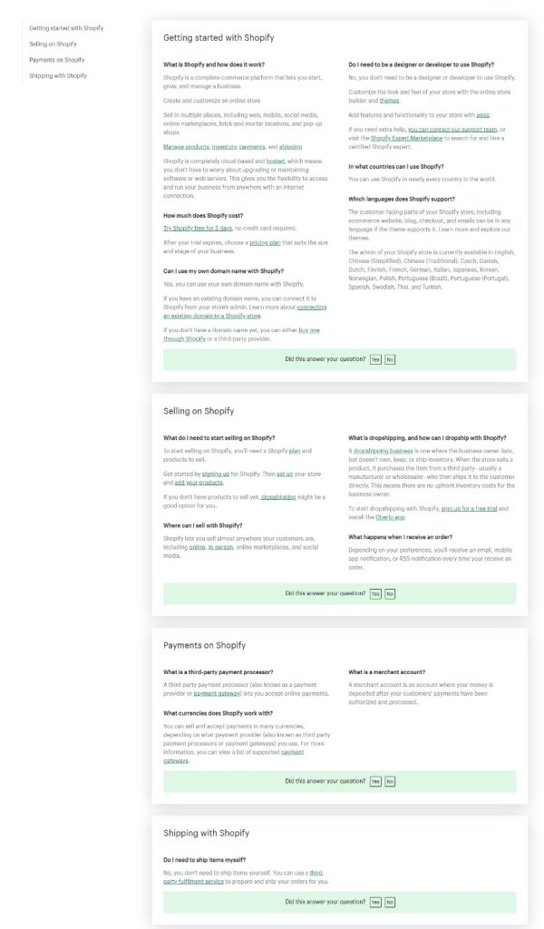  Shopify FAQ
