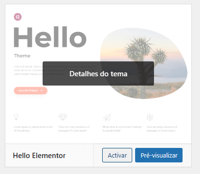 ativar tema hello